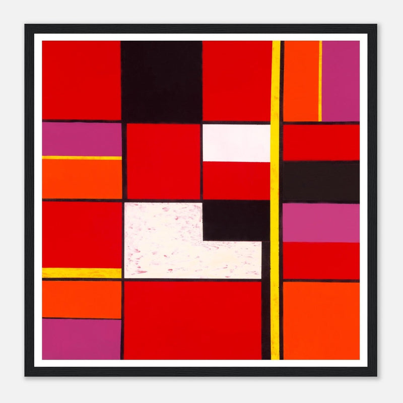 COMPOSITION WITH RED AND ORANGE Poster